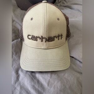 Carhartt Tan and Brown Mesh Cap